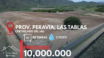 solares y terrenos - tierra lista para siembra las tablas Bani 90 tareas 