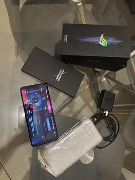celulares y tabletas - Asus ROG Phone 3 caja y su cargador