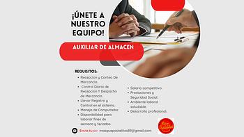 empleos disponibles - Encargado de Almacen