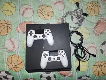 consolas y videojuegos - PlayStation PS4 Original + 6 juegos + 2 controles