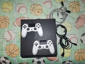 consolas y videojuegos - PlayStation PS4 Original + 6 juegos + 2 controles
