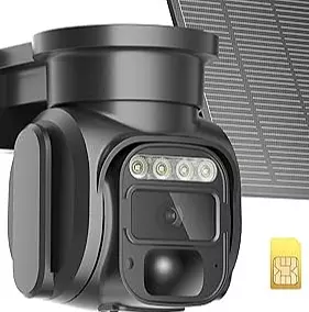 camaras y audio - Cámaras de seguridad solar 4G LTE 3MP 2K FHD
