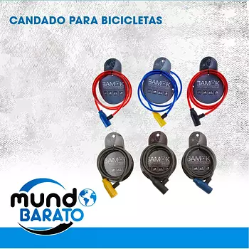 bicicletas y accesorios - Candado Para Bicicleta Con Llave bici motor cadena seguridad