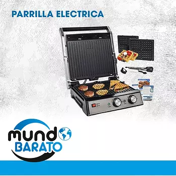 electrodomesticos - Tostadora Parrillera GRANDE waflera panini sandwiches hamburquesa grilled 