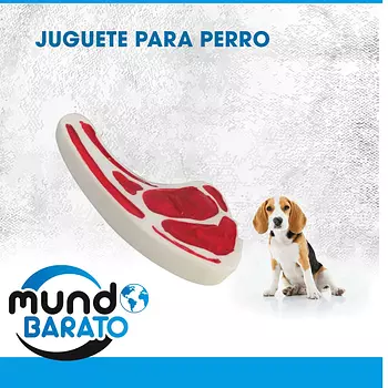 animales y mascotas - JUGUETE PARA PERRO CON FORMA DE BISTEC BISTEK HUESO MASCOTA