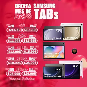 celulares y tabletas - Oferta de Mamá Samsung Galaxy Tab A9, A9+, S6 Lite, S9 Fe & S9 FE+ Nuevas Sella