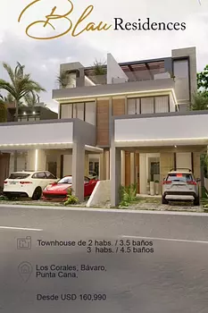 casas vacacionales y villas - Venta de Villa en los corales, bávaro, Punta cana con piscina incluida RD