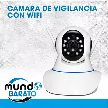 camaras y audio - Camara de Seguridad IP Wifi 2 Antenas Ver desde Celular Vigilancia Audio Altavoz