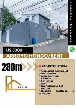 casas - Propiedad comercial arroyo hondo viejo