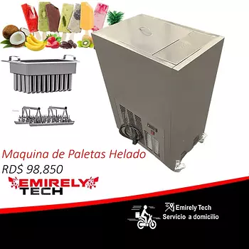 equipos profesionales - Maquina de paletas helado de fruta heladeria heladera acero inoxidable