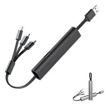 accesorios para electronica - CABLE USB C RECTRACTIL 