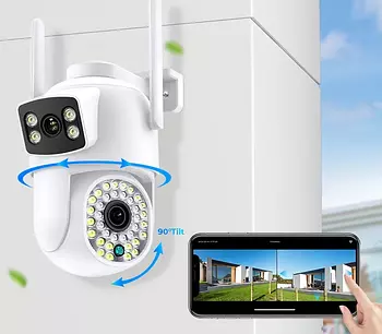 camaras y audio - Camara de Seguridad PTZ Wifi 4MP Con Giro 360 y Seguimiento Inteligente