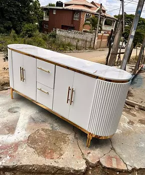 muebles y colchones - Hermosas credenzas blancas moderna 