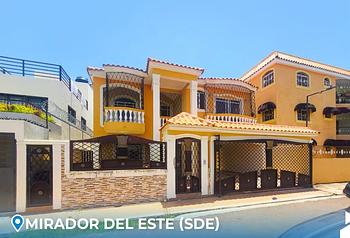 casas - CASA ALQUILER 2 NIVELES MIRADOR DEL ESTE RD$60,000