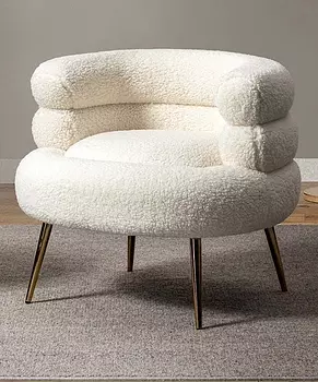 muebles y colchones - Butaca Moderna.Fabricada con Tela Boucle(tela tipo toalla).