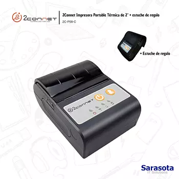 accesorios para electronica - 2Connet Impresora Portable Térmica de 2" + estuche
