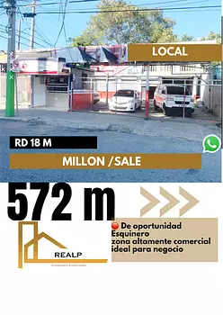 oficinas y locales comerciales - Local esquinero en venta 572m