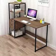 muebles y colchones - Escritorio para computadora con estante 