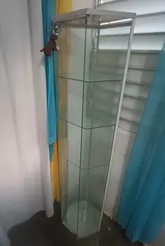 equipos profesionales - Vitrina exhibidor para tienda, exagonal de 5 compartimientos.