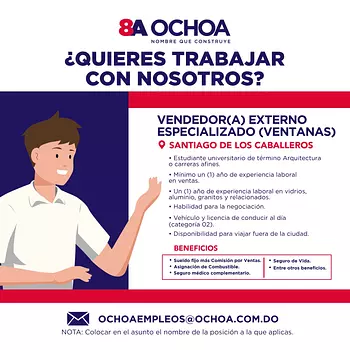 empleos disponibles - Vendedor