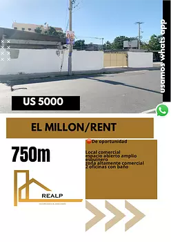 oficinas y locales comerciales - Propiedad comercial en el millon 