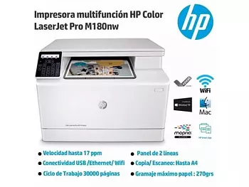 impresoras y scanners - MULTIFUNCIONAL LASER A COLOR HP LASERJET PRO ,Wi-Fi IMPRESORA,SCANER,COPIADO