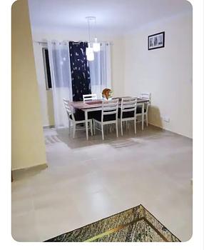 muebles y colchones - comedor blanco , 6 sillas 
