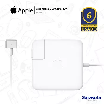 accesorios para electronica - Apple Cargador MagSafe 2 60W para MacBook Pro  13"