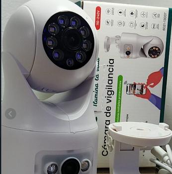 camaras y audio - Camara de Seguridad Wifi 1080P Doble Lente
