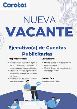 empleos disponibles - Ejecutivo de Cuentas Publicitarias