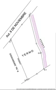 solares y terrenos - Solar 4,000 mts   Aut. 6 Noviembre  en San Cristobal 

