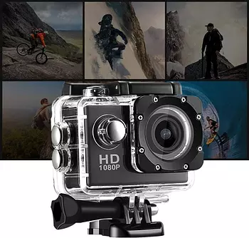 camaras y audio - Cámara Deportiva Full HD 1080P 12MP, Impermeable + Accesorios