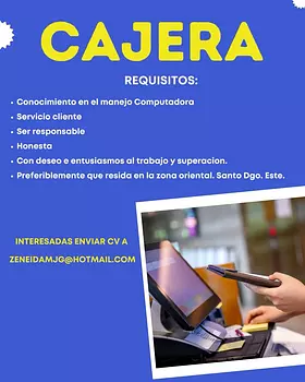 empleos disponibles - Cajera
