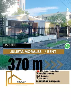 casas - Casa en alquiler en Julieta Morales