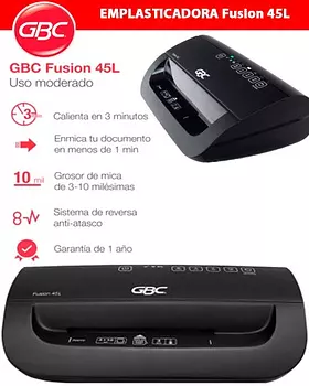 impresoras y scanners - PLASTIFICADORA  térmica FUSION 45L , PARA  4 PULGDAS para credenciales P6660