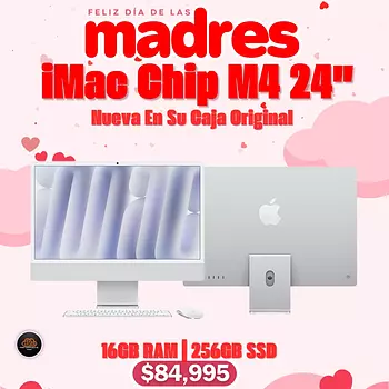 computadoras y laptops - Oferta iMac 24” Chip M4 16GB RAM | 256GB SSD Nueva Con Garantía Apple 