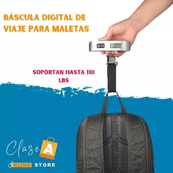 electrodomesticos - Báscula digital de equipaje 50  kg/110 lb, portátil de alta precisión, balanza