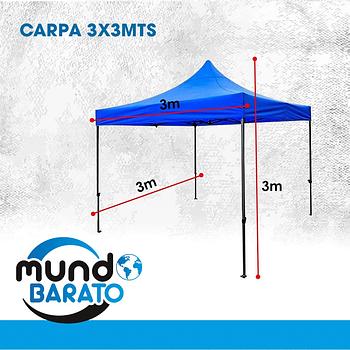 herramientas, jardines y exterior - Carpa 3x3 Toldo Plegable Impermeable Reforzado Tipo Araña