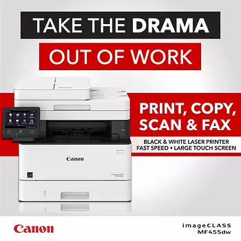 impresoras y scanners - MULTIFUNCIONAL CANON  MF455dw, DUPLEX,INALAMBRICA, PANTALLA TOUCHO,IMPRIME ,COPI