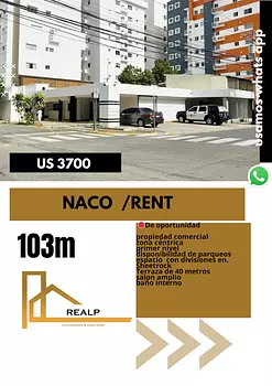 oficinas y locales comerciales - Locales en naco primer nivel 