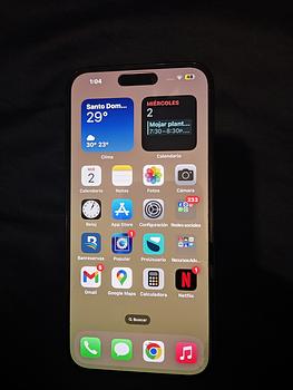 celulares y tabletas - iPhone 14 Pro Max Negro Titanio 256GB ESIM. 42,199 Negociable.