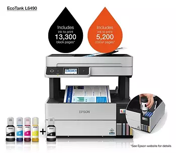 impresoras y scanners - MULTIFUNCION  EPSON  ECOTANK L6490BOTELLA DE TINTA DE FABRICA  IMPRIME, COPIA SC