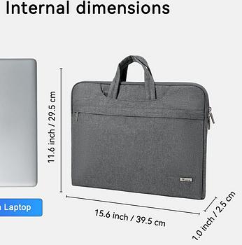 accesorios para electronica - Bolso con correa - Funda con asa - Estuche de transporte para laptop 15.6"