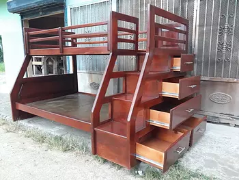cocina - Camarote en madera de dos niveles 