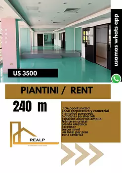 oficinas y locales comerciales - Local corporativo 240 metros