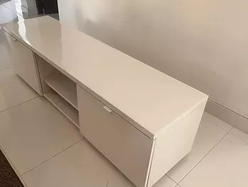 decoración y accesorios - Hermoso mueble TV blanco, excelente condiciones 