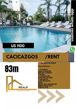 apartamentos - Apto cacicazgos línea blanca 