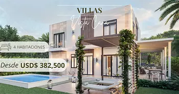 casas vacacionales y villas - Venta de Villa de 527mts con opción a piscina en vista cana Republica Dominicana