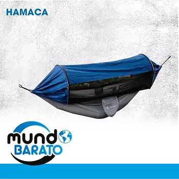 deportes - HAMACA PARA 2 PERSONAS SOPORTA 250KG CON MOSQUITERO