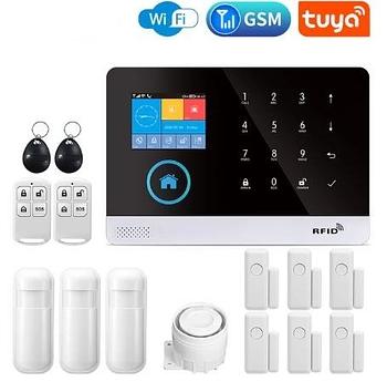 accesorios para electronica - Kit Alarma de Seguridad Inalambrica WiFi GSM, Aler
